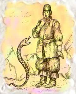 Жылан менен кишинин арбашы